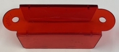 2-3/4 Inch Double Lane Guide Transparent Red 03-7035-9