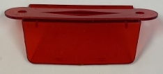 2-3/4 Inch Single Lane Guide Transparent Red 03-7036-9