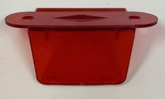 2-1/8 Inch Single Lane Guide Transparent Red 03-7037-9