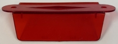 3-1/8 Inch Single Lane Guide Transparent Red 03-7120-9