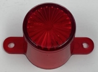 Mini Dome with Tabs Trans Red 03-7866-9