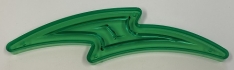 Transparent Green Curved Bolt Playfield Insert 03-8202-11