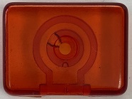 1-5/16 x 1 Inch Amber 3d Rectangle Target Face 03-9296-8