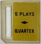 5 Plays Quarter Price Plate 16C-8640-3