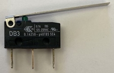 Microswitch with Flat Actuator 180-5010-02