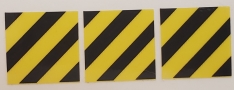 Dozer Decals Yellow/Black (set of 3) - Roadshow