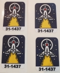 Space Station Target Decals Set/ 4    31-1437