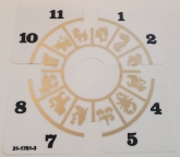 Prototype Clock Decal Twilight Zone - Reverse Printed