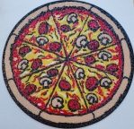Pizza Decal 830-5608-00 for Teenage Mutant Ninja Turtles - rough grain vinyl