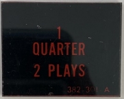 1 Quarter 2 Plays Price Plate 382-301-A