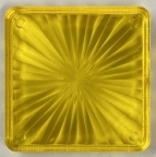 1-1/2 Inch Translucent Yellow Starburst Insert Square 50-48-16