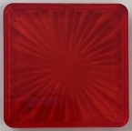 1-1/2 inch Translucent Red Starburst Insert Square 50-48-8