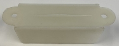 3-1/8 Inch White Double Lane Guide A-9398WH