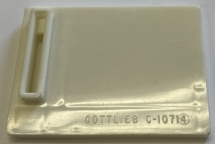 Gottlieb Coin Entry Plate 5 Cent White C-10714