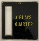 3 Plays Quarter Price Plate C-826-51