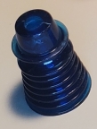 Ringed/Finned Post C-951-2D 1 Inch Trans Dark Blue
