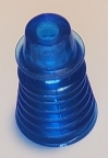 Ringed/Finned Post C-951-2L 1 Inch Trans Light Blue