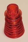 Ringed/Finned Post C-951-7 1 Inch Trans Amber