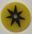 Target Face Yellow Circle Black Star 14787