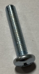 #10-32 x 1 Inch Zinc Plated Phillips Pan Head Screw Bag of 10 4010-01008-16