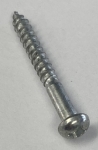 5 x 1 Inch Phillips Round Head Zinc Plated Screw Bag of 10 4105-01019-16