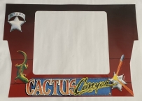 Cactus Canyon Front Cabinet Decal CC-ART-CABFRNT