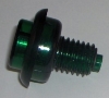 Flipper Button Transparent Green A-16883-26 (1 Inch)