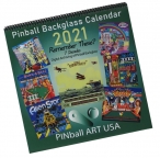 Pinball Backglass Calendar Sept 2020-Dec 2021!