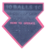 10 Balls 1 Cent - Chrome Door Decal