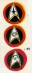Star Trek 25th Popbumper cap Decals (Set/3)