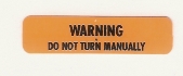 Warning Do Not Install Manually Decal- Last Action Hero