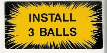 Install 3 Balls Decal - Star Trek 25th (DE)