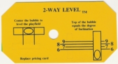 2-Way Level Decal 820-5082-00 Data East