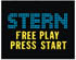 Freen Play Press Start Stern Logo Coin Door Insert 13C-2- Stern