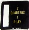 2 Quarters 1 Plan C-826-139 - Bally Coin Plate