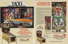 Taxi (Wiliams) Pinball Flyer - Original NOS