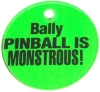 Elvira Bally Pinball Is Monstrous! Promo Keychain 1 1/2 Inch