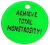 Elvira Achieve Total Monstrosity Promo Keychain 1 1/2 Inch