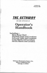 The Getaway High Speed II Operators Handbook 16-50004-103