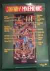 Original Johnny Mnemonic Pinball Poster 36x24 Inch