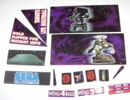 Lost In Space (Sega) Decal Sheet 820-6228-XX