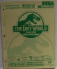 The Lost World Jurassic Park Factory Original Manual - Sega