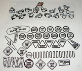 Roadshow Playfield Insert Decal (Non-Laminated Ink Up) Set