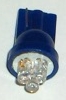 Bright 3-Led Wedge Socket LED Blue (555 Style)