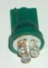 Bright 3-Led Wedge Socket LED Green (555 Style)