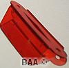 Red Transparent Lane Guide (Single) 2 3/4 inch (End-End)