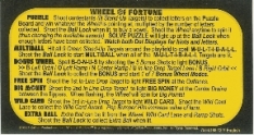 Instruction Card - Wheel Of Fortune 755-5198-12-Y (Engl/Spanish)