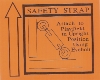 Safety Strap - Early Data East Games - Bright Orange Cardstock