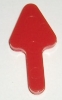 Playfield Insert - 1.5 inch Arrow, Opaque Red, Flat bottom (Click for NOTES)
