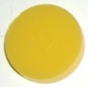 Playfield Insert - 1 Inch Round, Opaque Yellow, Flat Bottom (Click for NOTE)